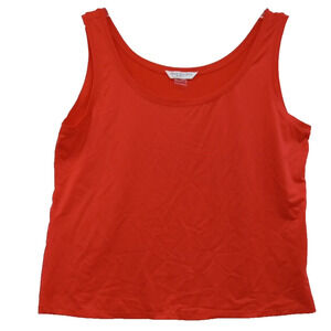 PETER NYGARD WOMEN'S PLUS SIZE RED‎ KNIT SLEEVELESS TOP SIZE 1X